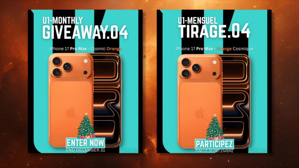 ENTER for a chance to WIN this: iPhone 17 Pro Max – Cosmic Orange.